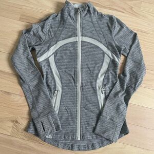 Size 4 Lululemon Define Jacket gray “Wee Are From Space Coal Fossil"